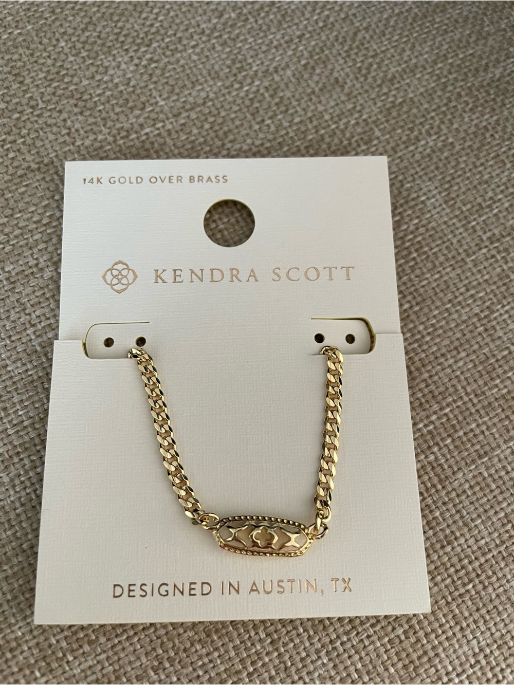 Kendra Scott Polished Gold Signature Chain necklace